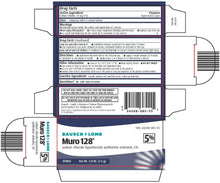 Load image into Gallery viewer, Muro 128 Sterile Ophthalmic5 Percent Ointment,twin Pack - 0.25 Oz Sku 3701117