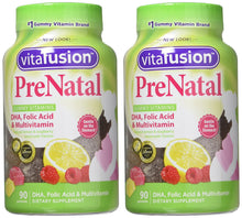 Load image into Gallery viewer, Vitafusion, PreNatal, Adult Gummies, Assorted Flavors - 90 gummies, Pack of 2