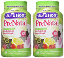 Load image into Gallery viewer, Vitafusion, PreNatal, Adult Gummies, Assorted Flavors - 90 gummies, Pack of 2
